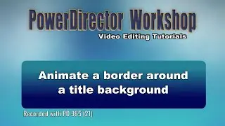 Animate a border around a title background
