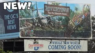 Dreamworld | A quick look at the NEW Rivertown Billboard | New Rides Opening Soon!