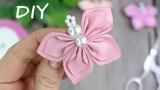 NEW 🦋 BUTTERFLY 🦋 How to make a butterfly from ribbons with your own hands? New way!
