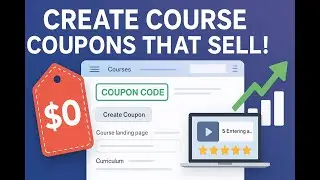 Udemy. How to create discount coupons and market your courses