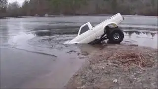 RC Truck modified to drive underwater