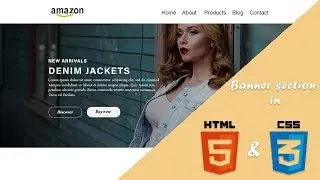 Create Banner (Hero) section in Html and Css || UI Dev