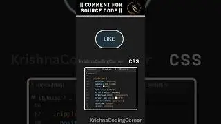 Ripple Button Effect || HTML CSS || 