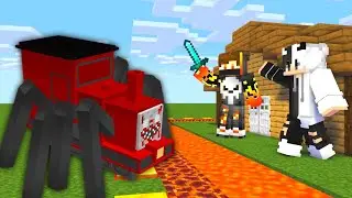 CHOO CHOO CHARLES 😱 VS Most secure village In MINECRAFT