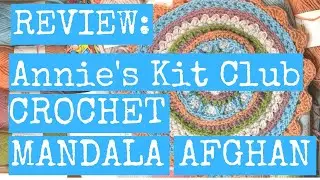 Review of Annie's Kit Crochet Floral Paradise Mandala Afghan Kit 1