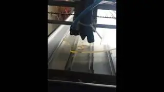 40w co2 lazer 4mm pleksi glass kesimi 7 ci makine