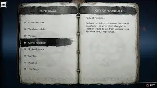 God of War Ragnarök - City Of Possibility Rune Location