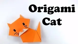 Cute and Easy Origami Cat - Tutorial for Beginners #origami animal - DIY - Paper Cat