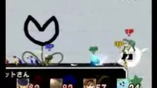 (SSBB) Pit Ike Olimar and Kirby Brawl in Pitochat