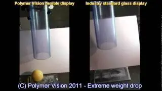 Polymer Vision 2011 Flexible display surviving extreme ball drop
