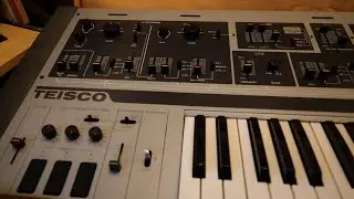 Repair Synth TEISCO S-110F Restore and Cleaning (restoring EZAS