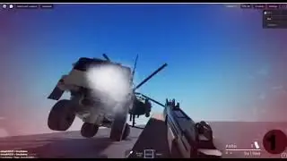 My friend Crashes a car into a guy trying to escape on a helicopter