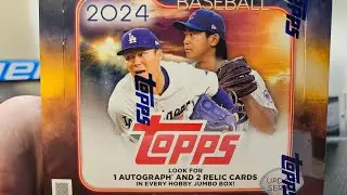 2024 Topps Update Jumbo Hobby Box 🔥⚾️🔥 First Look! HUGE Rookie Auto🔥⚾️🔥