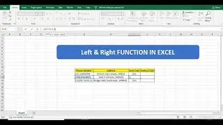 Left & Right Function in MS Excel - Latest 2022
