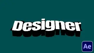 How to make Retro 3D Title in after effect I Text Animation