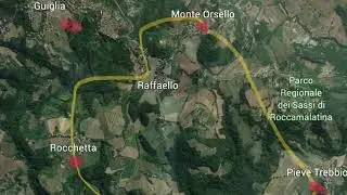 La via Romea Nonantolana Tappa 2 Spilamberto- Pieve di trebbio . Drone e Camera