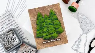 Rustic Texture and Layers with 3D Embossing Folder and Lovely Layer Dies With Channin