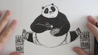 COMO DIBUJAR A KUNGFU PANDA 3 - How to Draw Kungfu Panda