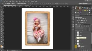 Insert a Photo into a Photoshop Photo Frame Template with Clipping Masks