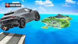 Over De Wereld VLIEGEN Met YOUTUBER Auto's In GTA 5!
