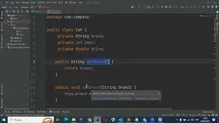 Java. Створення класів. Set & Get