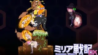 All the heroines vs Queen Bee in Echidna Wars DX