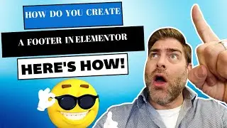How to create a footer using the Elementor plugin