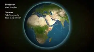 Animated map shows the undersea cables that power the internet