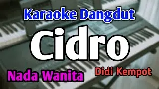 CIDRO - KARAOKE || NADA WANITA CEWEK || Didi Kempot || Audio HQ || Live Keyboard