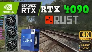 Rust: RTX 4090 + i9 13900K + 64GB Ram (1440p | 4K Benchmark, Max Settings)