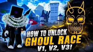 Easiest Way To Get Ghoul Race V1, V2, V3 in Blox Fruits | Blox Fruit| Roblox| Mobile Gameplay 