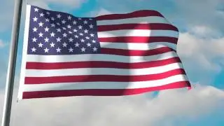 American Flag Flying