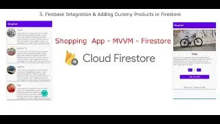 3 . Firebase Integration & Adding Dummy Products | Shopping App | MVVM | Firestore