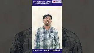 Python Full Stack Student Review @Kosmiktechnologies #software #education #python #placement #life