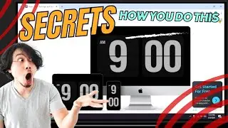 How to create an Flip clock screen saver | clock desktop computer