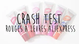 Crash Test || Rouges à lèvres Aliexpress | Tatouage des lèvres | Lipstick tattoo Peel off