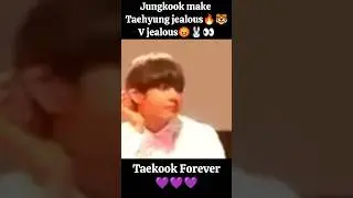 #Jungkook make taehyung jealous🔥🐯V jealous🐰👀#bts #taekook #taekookforever #shorts