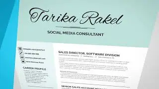 Resume Template Tarika