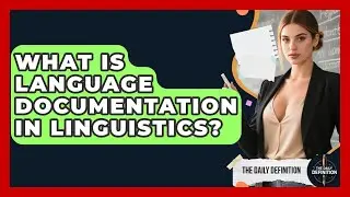 What Is Language Documentation In Linguistics? - The Daily Definition