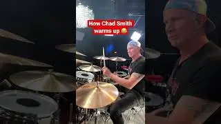 Sitting beside Chad Smith at Drumeo!