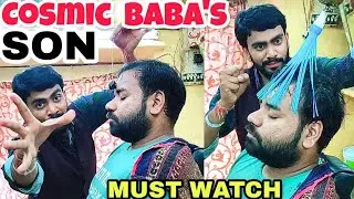 Cosmic baba head massage by Baba Sen's Son | Junior baba sen | ASMR | Indianbarber | COSMIC MASSAGE