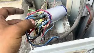 Air conditioning compressor Running capacitor wiring