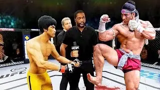 UFC 4 | Bruce Lee vs. Thai Muscular Warrior | EA Sports UFC 4