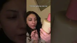 mini asmr haul with my mini mic 