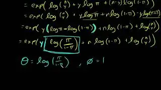 Deriving the Binomial canonical link function, logit, for Generalized Linear Model (GLM)