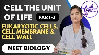 Eukaryotic Cells, Cell Membrane & Cell Wall | neet | saumya maurya