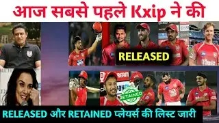 IPL 2021 _ kxip Announced Retined & Released Players List || Only on cricket