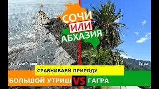Сочи VS Абхазия 🌞  Сравниваем природу. Большой Утриш и Гагра
