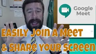 Join by Code and Share Your Screen in Google Meet | Parents & Students Tutorial