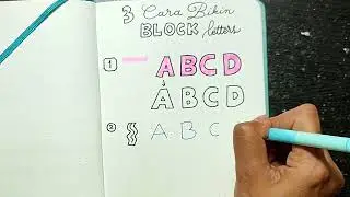 3 Cara Membuat Huruf Blok (Part 2) #tipsmenulis #caramembuathurufblok